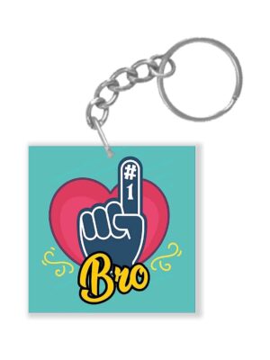 Yaya Cafe Birthday Gifts for Brother, No 1 Brother Keychain Keyring