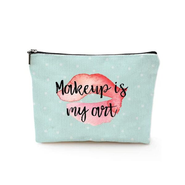 Makeup Pouches with Printed Toiletry Bags