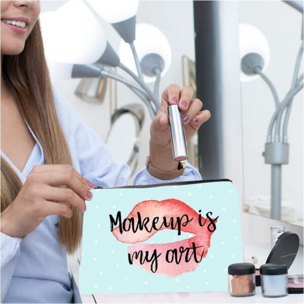 Makeup Pouches with Printed Toiletry Bags
