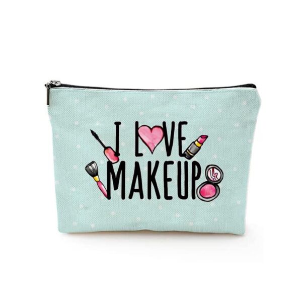 Makeup Pouches with Printed Toiletry Bags