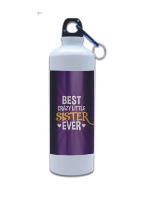 Best Crazy Little Sister Ever Sipper Water Bottle