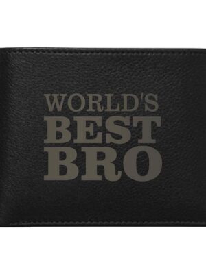 Worlds Best Bro Leather Wallet