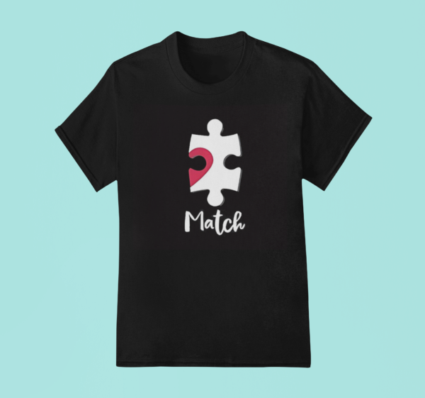 Perfect Match Puzzle Matching Couple T-Shirts