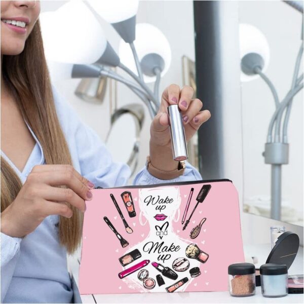 Makeup Pouches with Printed Toiletry Bags