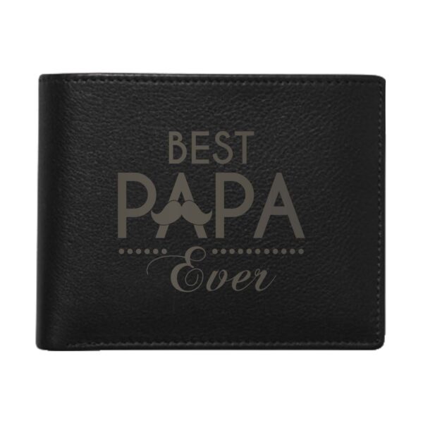 TheYaYaCafe Yaya Cafe Worlds Best Papa Hamper for Dad Set of 7 - Polo T-Shirt, Round Neck T-Shirt, Premium Mens Leather Wallet,
