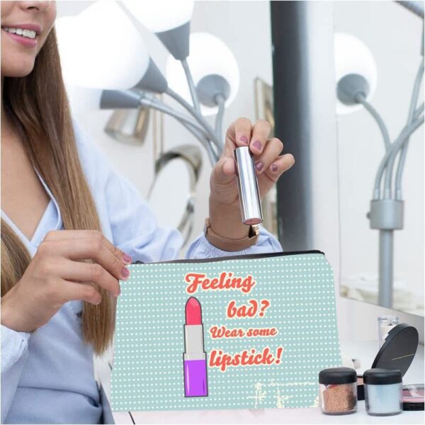 Makeup Pouches with Printed Toiletry Bags