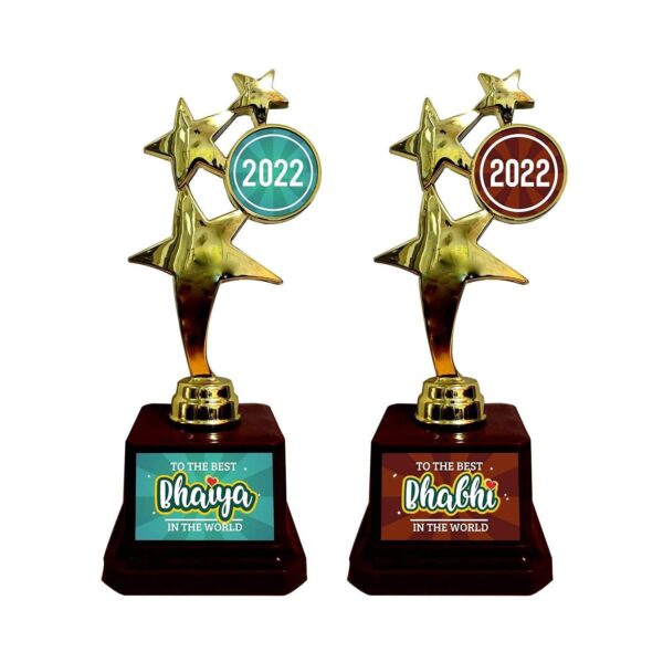 Best Bhaiya Bhabhi in The World Trophy Award