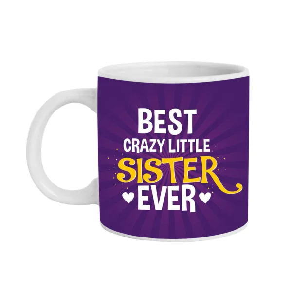 Best Crazy Little Sister Ever Gift Mug
