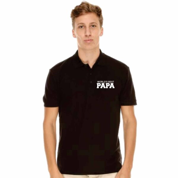 TheYaYaCafe Yaya Cafe Worlds Best Papa Hamper for Dad Set of 7 - Polo T-Shirt, Round Neck T-Shirt, Premium Mens Leather Wallet,