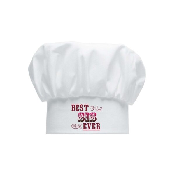 Pink Best Sis Ever Apron with hat