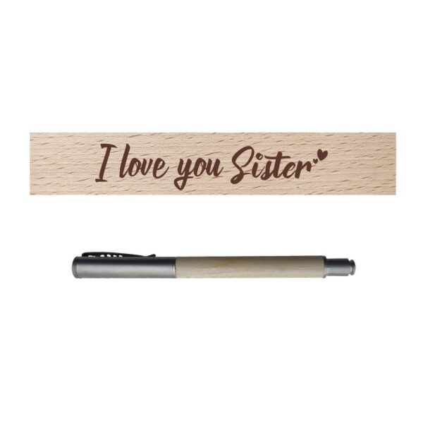 World  Best Sister Handmade Wooden Pen