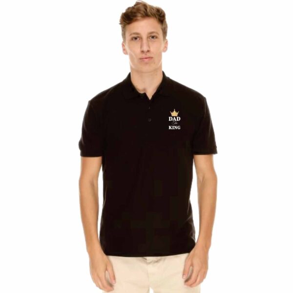 TheYaYaCafe Yaya Cafe King Dad Hamper for Dad Set of 6 - Polo T-Shirt, Mens Premium Leather Wallet, Mug, Coaster, Mousepad,