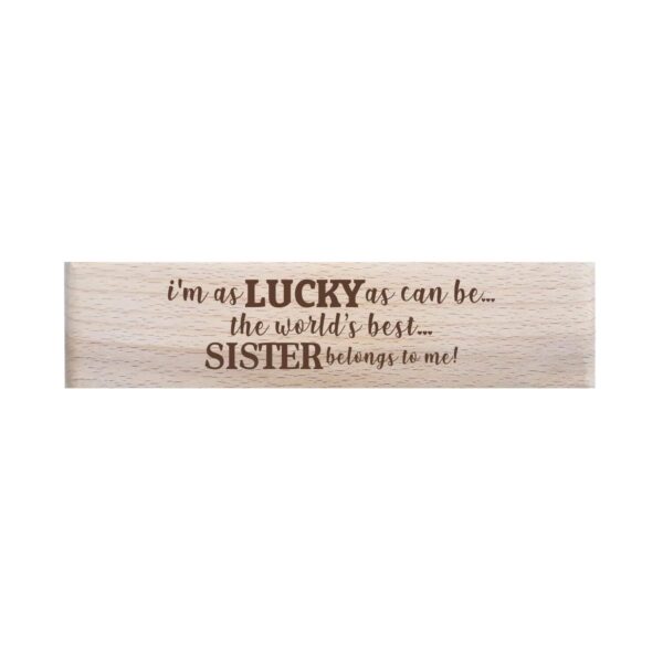World  Best Sister Handmade Wooden Pen