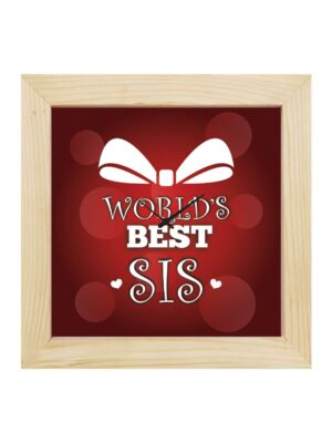 Worlds Best Sis Wall Clock