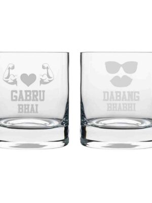 Whiskey Glasses Gabru Brother Dabang Bhabhi