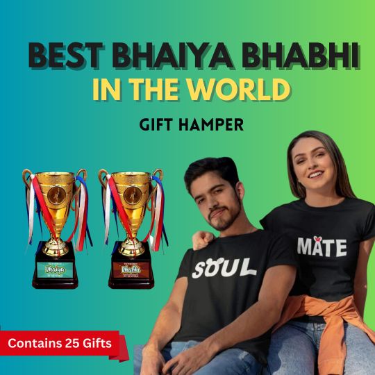 To the Best Bhaiya Bhabhi in the world Raksha Bandhan Gift Hamper