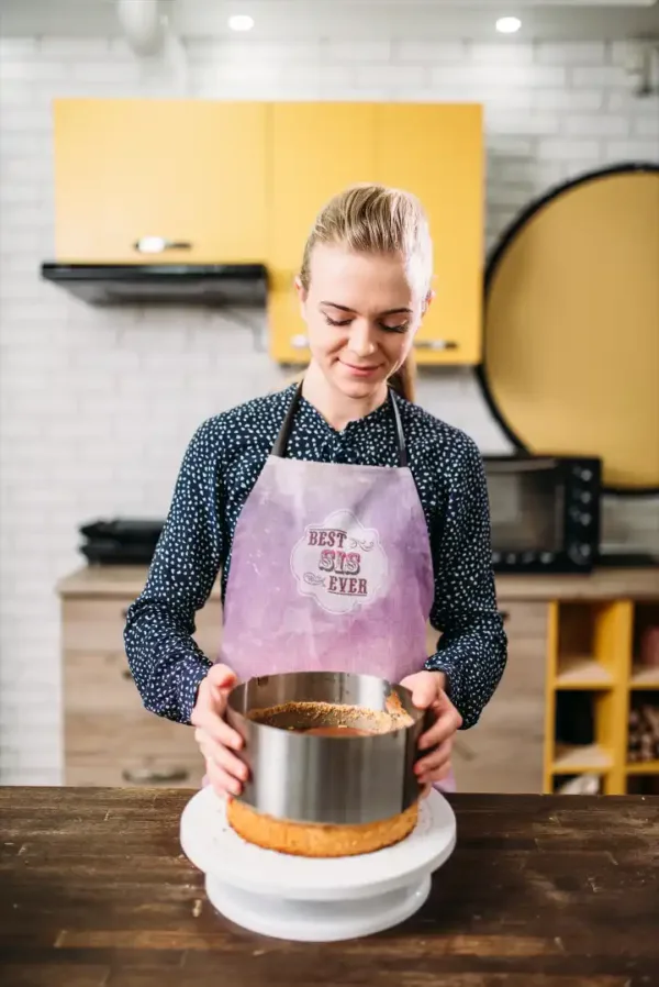 Pink Best Sis Ever Apron with hat