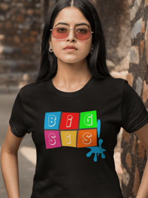Big Sister Colorful Cotton T-Shirt