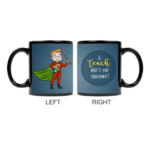 YaYa cafe™ Teachers Day Gift Combo, I Teach You Mug, 5 Dairy Milk Chocolates, with Coaster