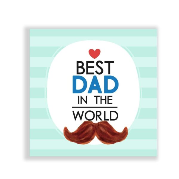 TheYaYaCafe You are th Best Father in The World Ceramic Coffee Mug with Coaster, White