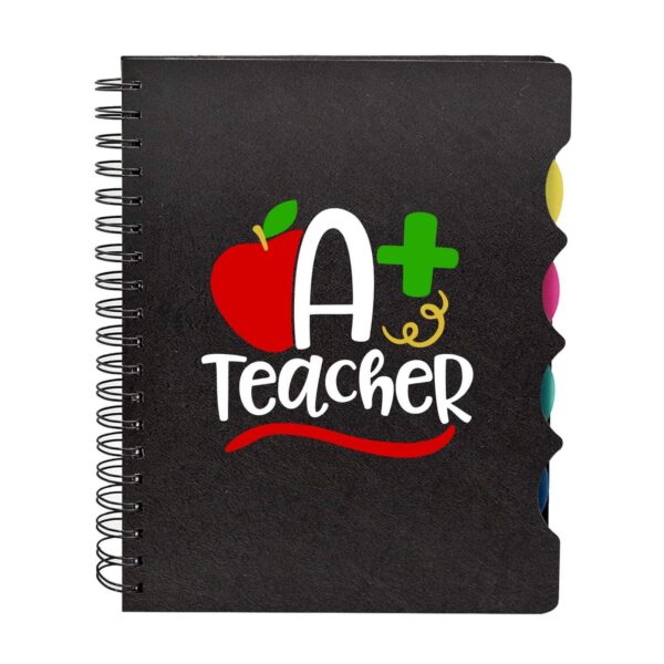 TheYaYaCafe® Birthday Gifts for Teacher, A Plus Teacher Printed Wirebound Notebook A5 Size, 300 Ruled Pages