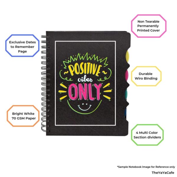 TheYaYaCafe® Birthday Gifts for Teacher, No 1 Teacher Printed Wirebound Notebook A5 Size, 300 Ruled Pages