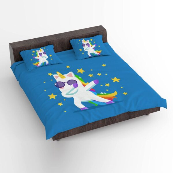 Swag Baby Unicorns Printed Bedsheet