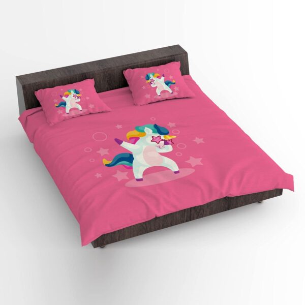 Swag Unicorn Printed Bedsheet