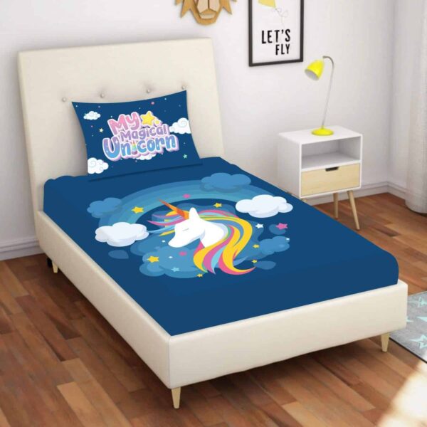 My Magical Unicorn Printed Bedsheet