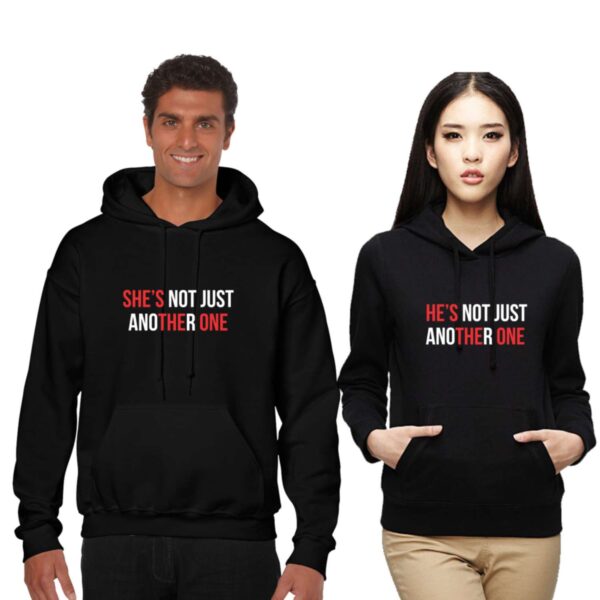 He is the One, She is the One Couple Hoodies