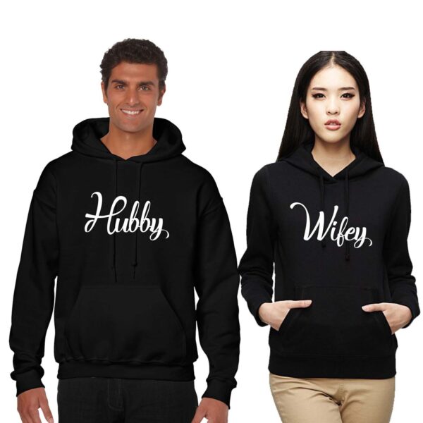 Hubby & Wifey Couple Hoodies