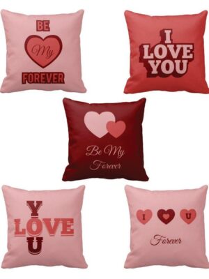 I Love You Be My Forever Cushion Covers Set of 5