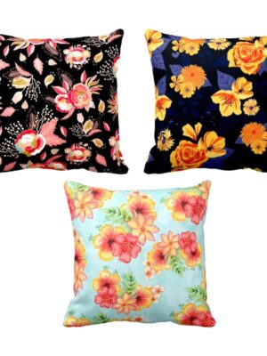 Adorable Splendid Ranunculus Appealing Floral Cushion Covers Set of 3