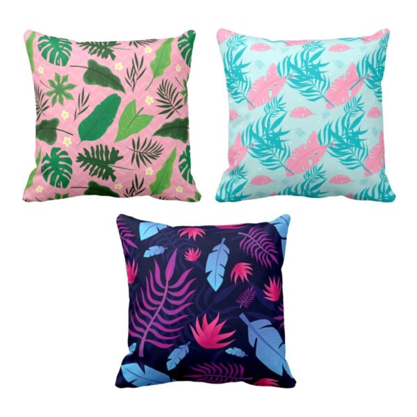 Grand Enticing Floral Cushion Covers Set of 3