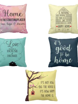 Love Goodness Happy Home Cushion Covers Set 5