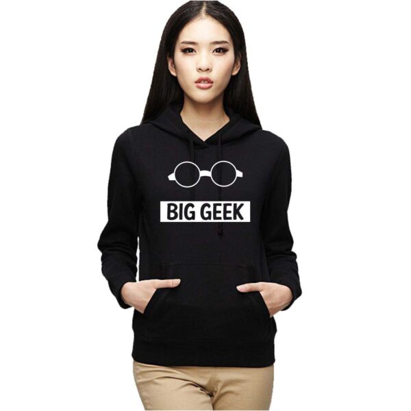 Big Geek Parents And Child Family Hoodies Set