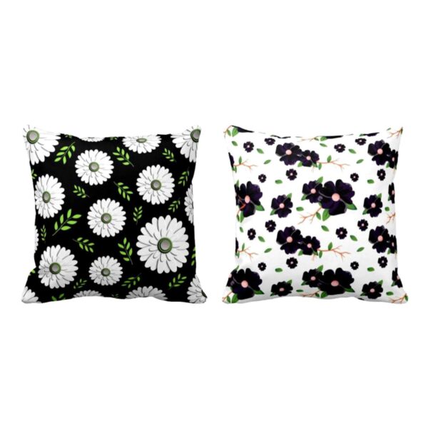 Splendid Wonderful Floral Flowers Printed Cushion Covers Set of 2