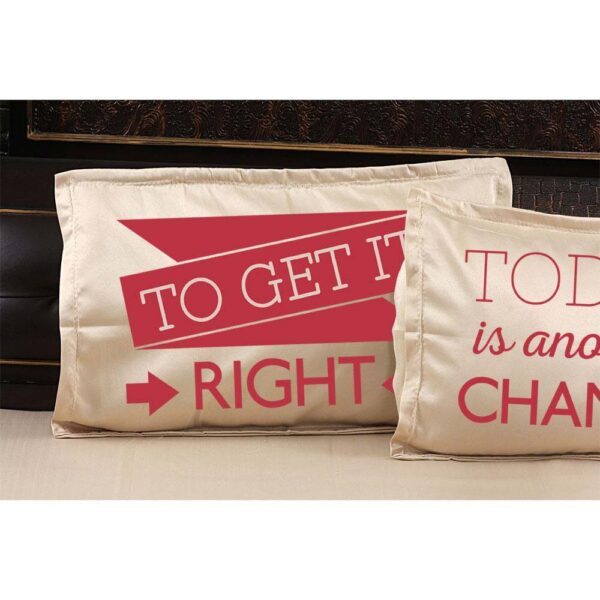 Today Is Another Chance To Get It Right Motivational Printed Bedsheet