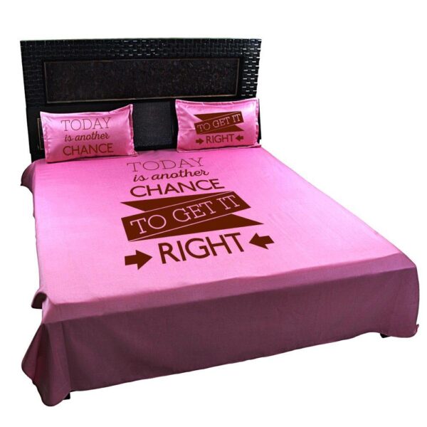 Today Is Another Chance To Get It Right Motivational Printed Bedsheet