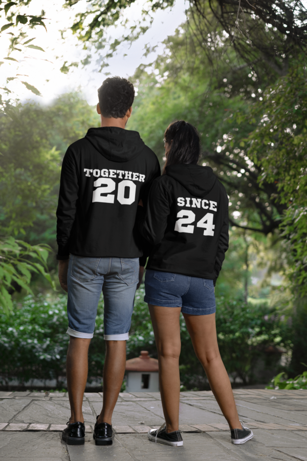 Together Since Anniversary Couple Hoodies