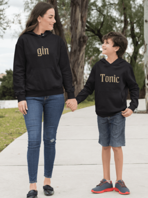 Gin & Tonic Matching Hoodies Set For Mother & Son
