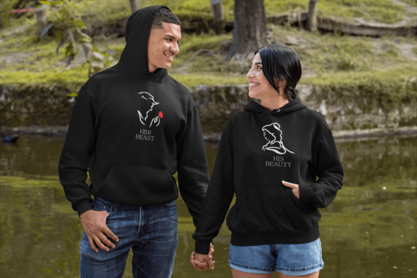 His Beauty Her Beast Couple Hoodies