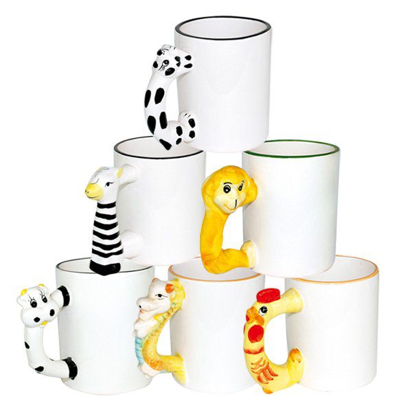Custom Photo Animal Handle Mugs