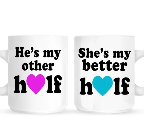 Best Halves Couple Mugs