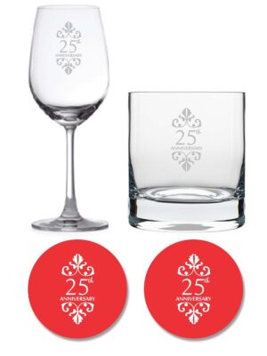 25th Anniversary Whiskey Wine Glass