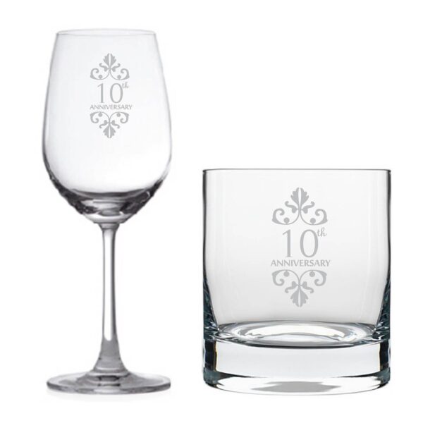 10th Anniversary Whiskey Wine Glass