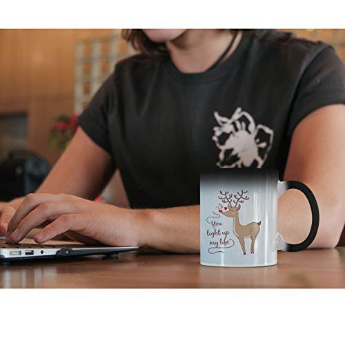 You Light Up My Life Printed Ceramic Mug with Coaster