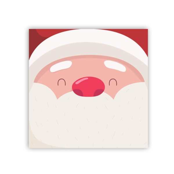 Yaya Cafe™ Christmas Gifts, Printed Santa Claus Face Fridge Magnets - Round