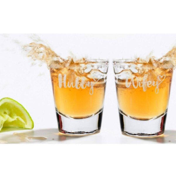 Engraved Customized Shot Glasses set of 3 - 45ML