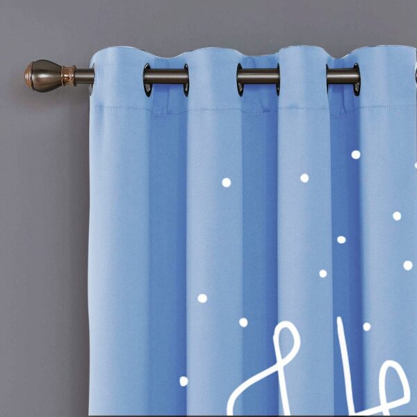 Hello Winter Snowman Christmas Curtain